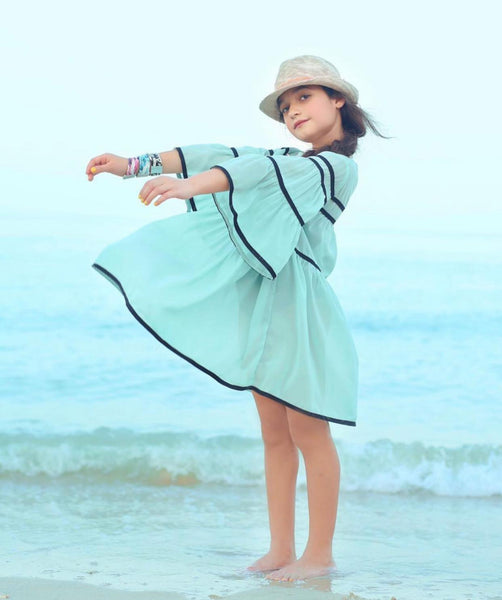 GIRL DRESS فستان شيفون للبحر